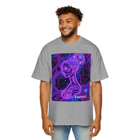 Cyberpunk Goddess Graphic Tee Oversized Men's T-Shirt