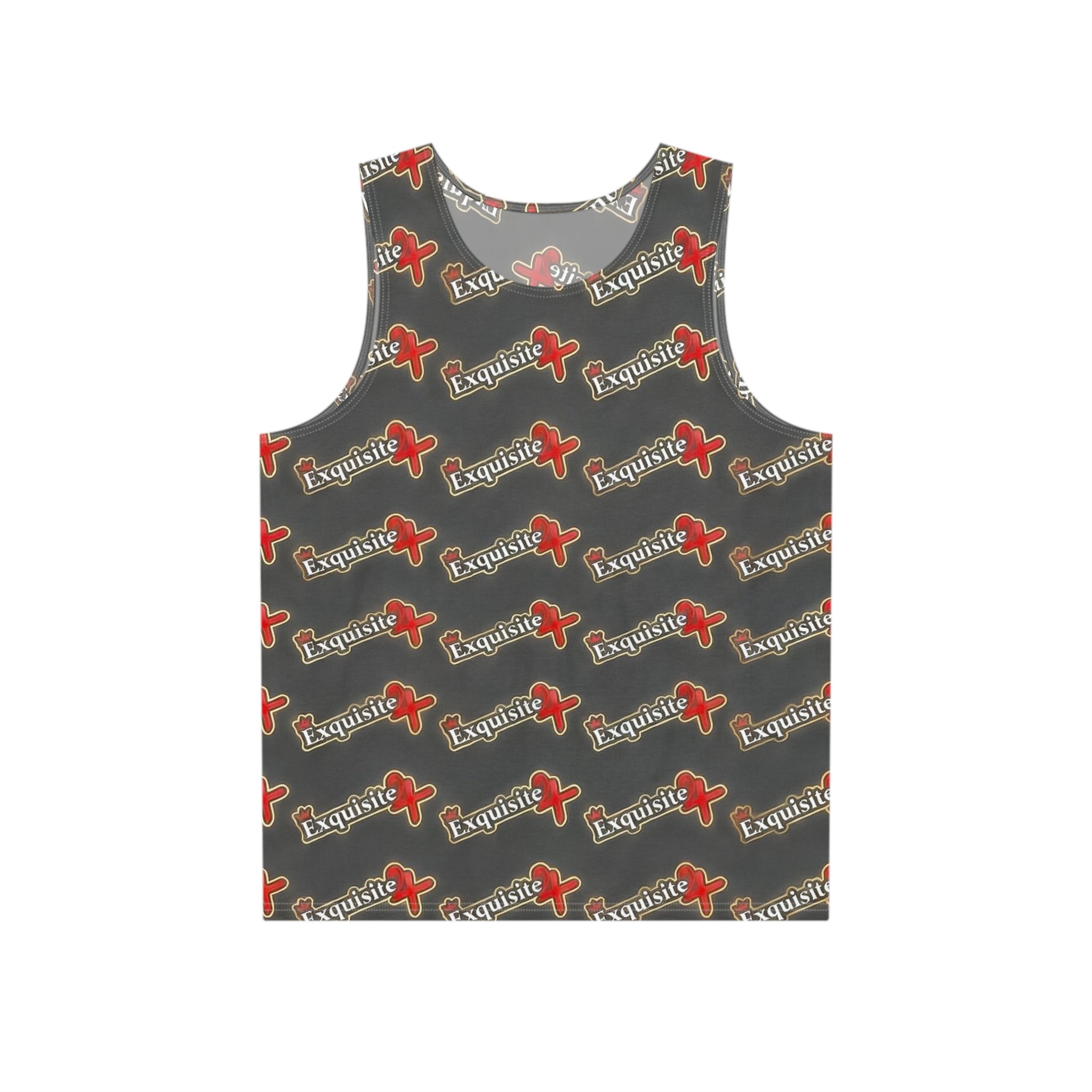 Tank Top — Gray All-Over Exquisite 24 Logo Print