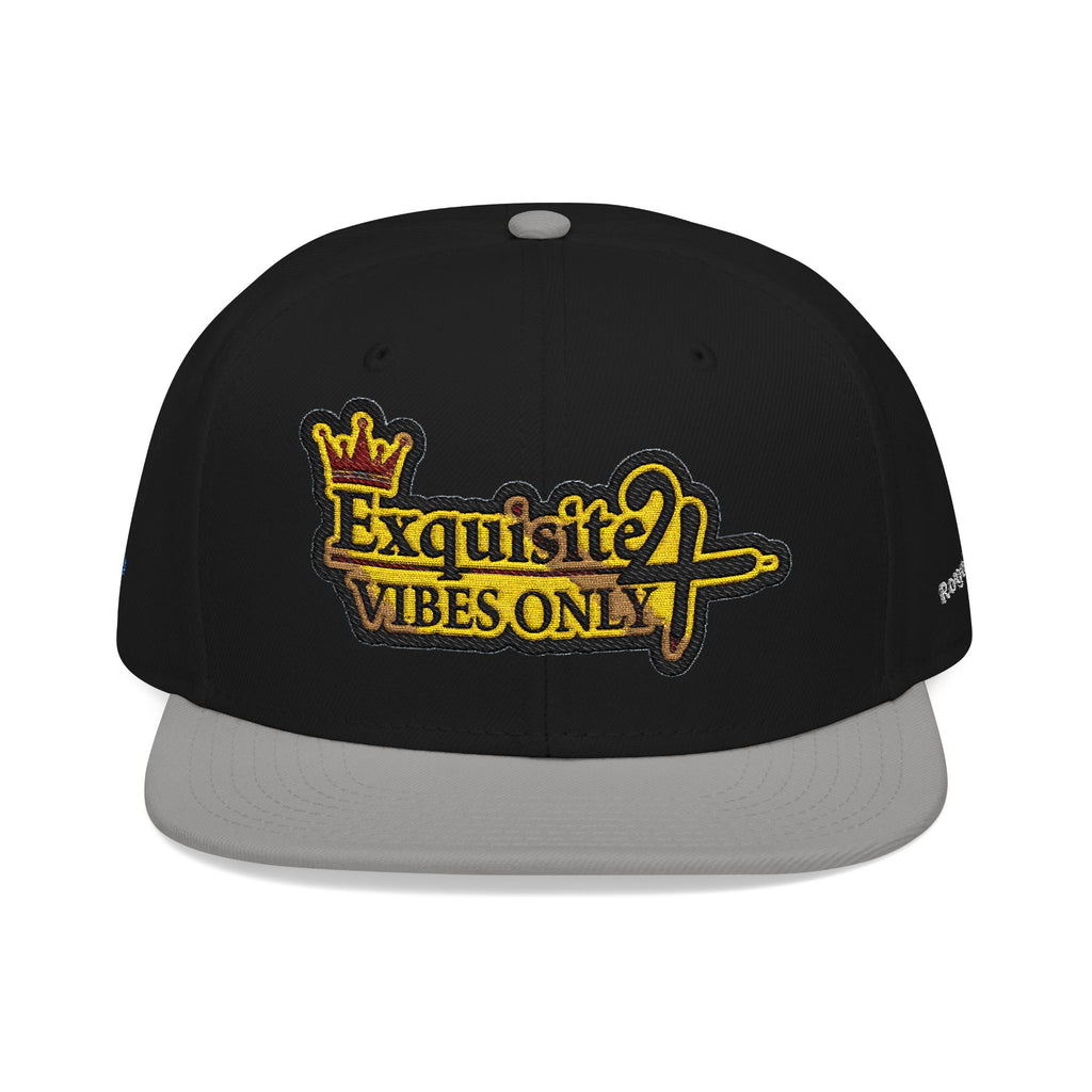 Exquisite 24 VIBES ONLY Embroidered Snapback Hat — Vintage Script Logo Streetwear Cap