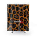 Leopard Print 'Exquisite 24' Shower Curtain – Bold Animal Print Bathroom Decor