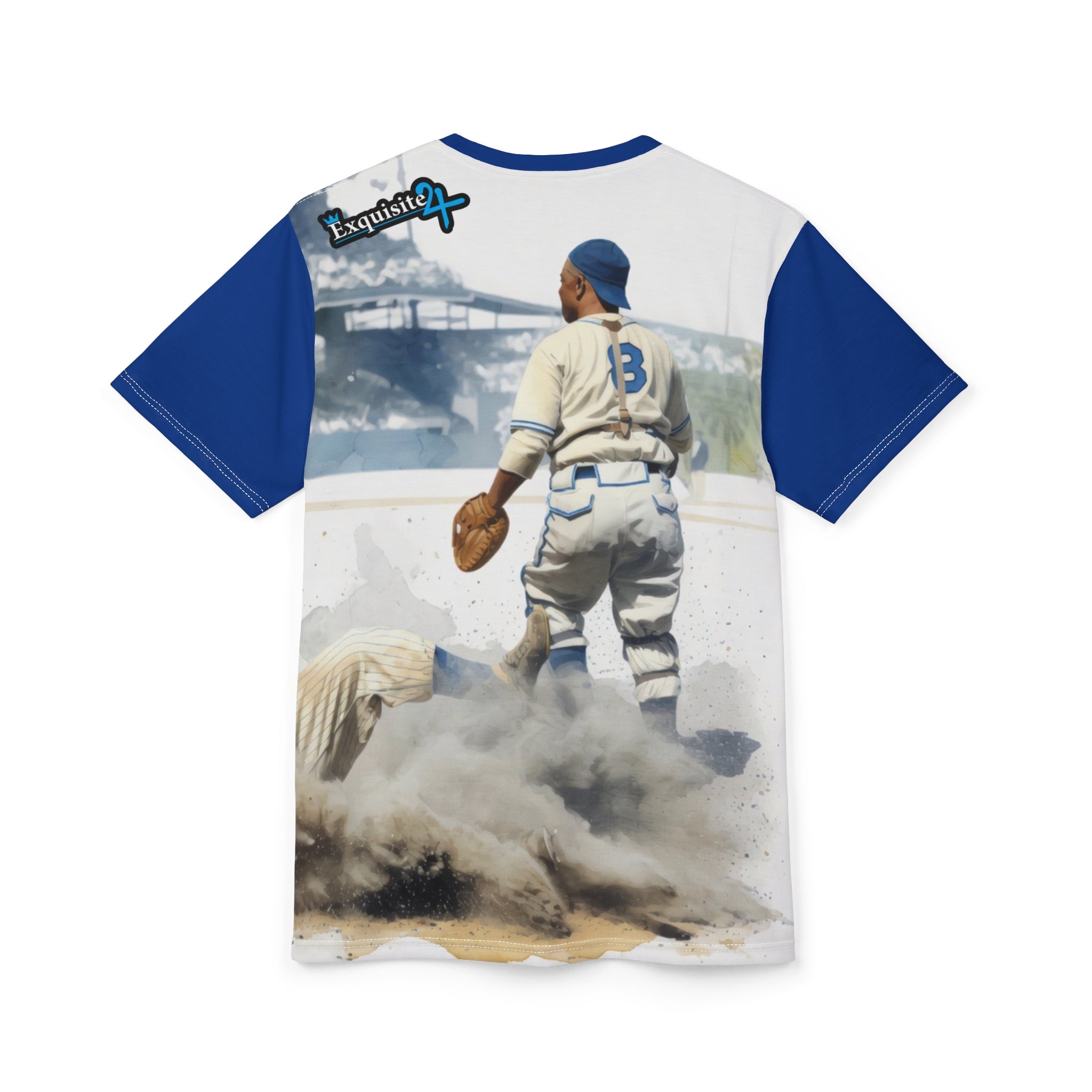 Baseball Slide Graphic Tee — Vintage Stadium Shirt