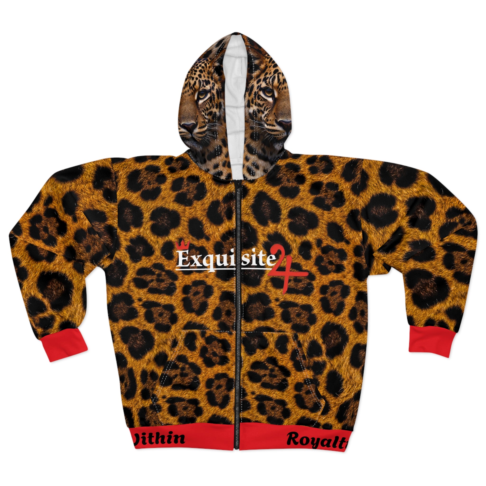 Leopard Print Exquisite 24 Zip Hoodie