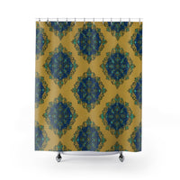 Bohemian Blue Medallion Shower Curtain