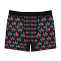 Red Jewel & Blue Roses Boxer Briefs — Men's Patterned AOP Underwear