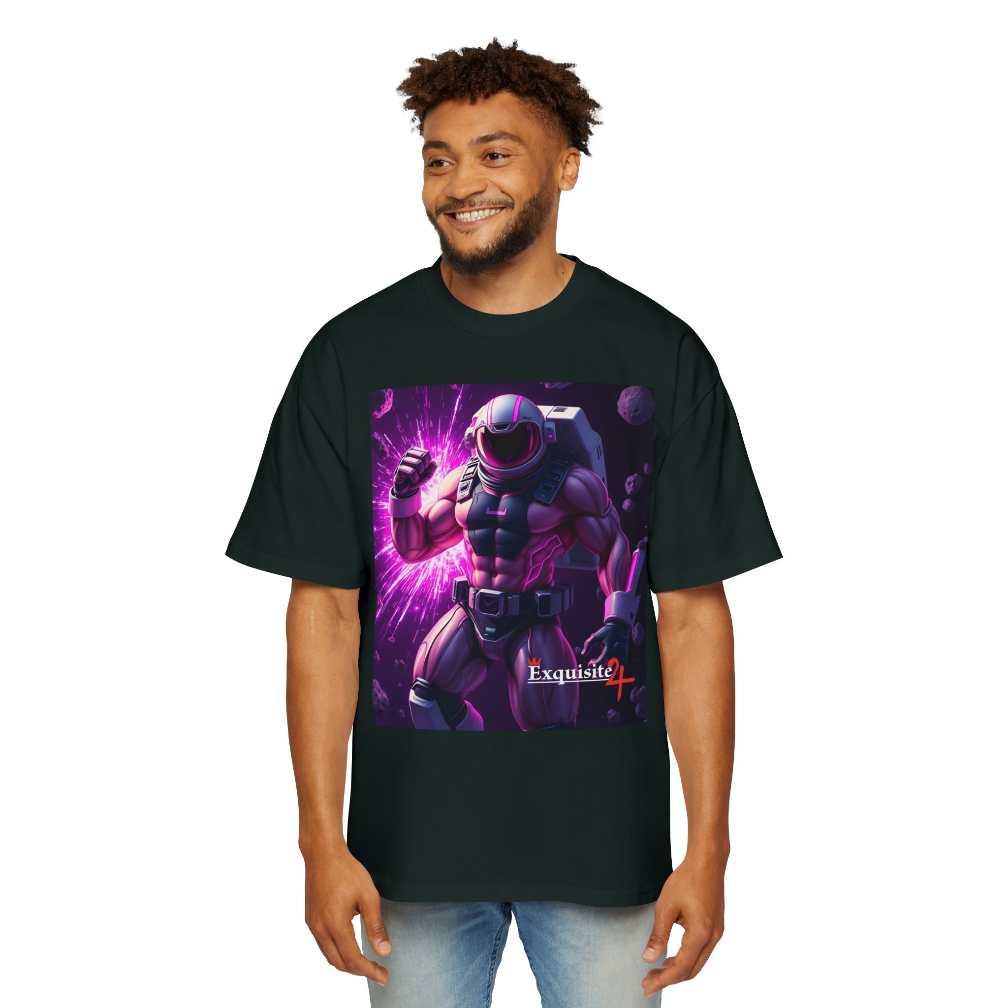 Astro Warrior Graphic Tee — Purple Space Ninja Gaming T-Shirt