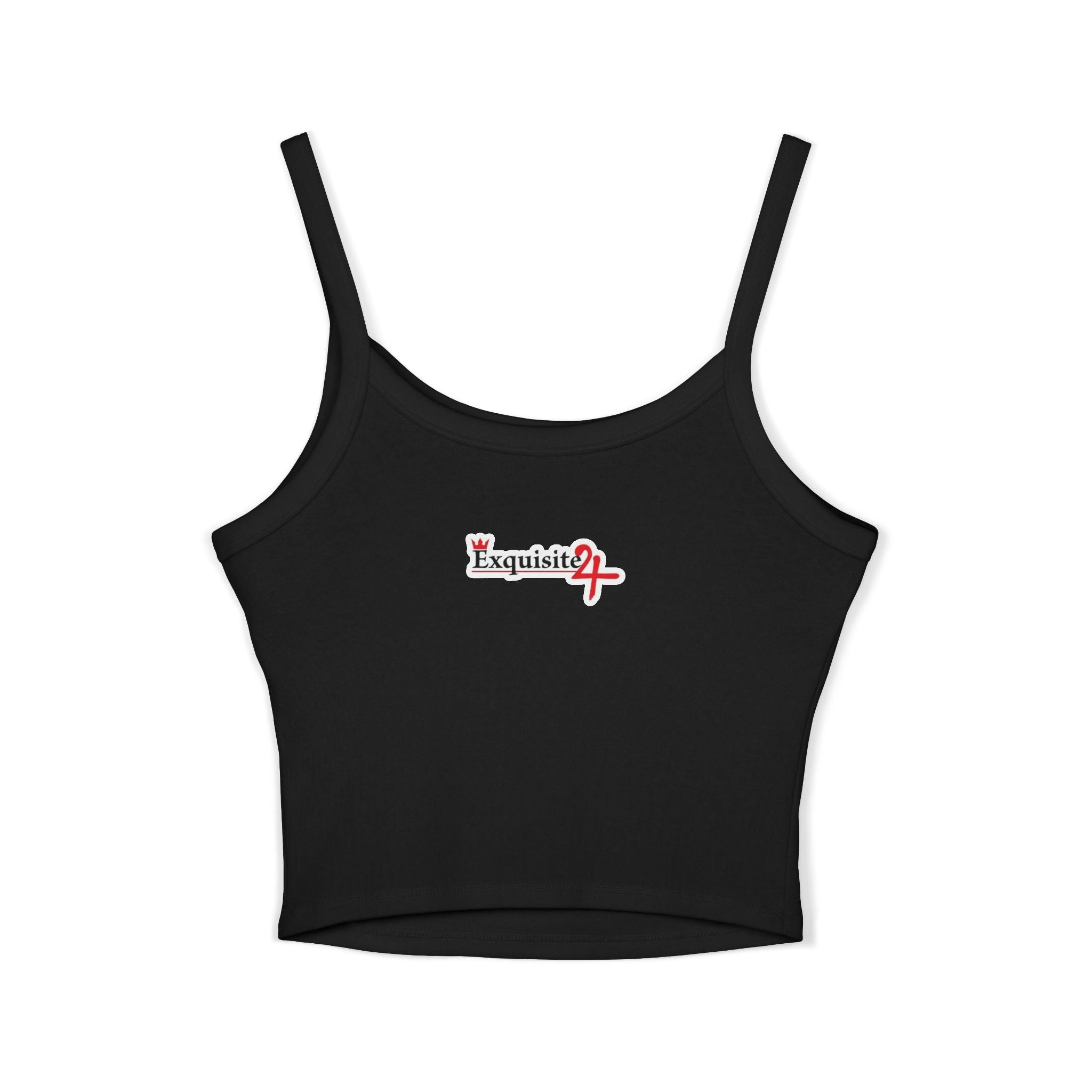 Women's Cami Tank Top — 'Exquisite 24' Camo Logo Crop Tank