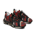 Men's Mesh Snakeskin Print Sneakers