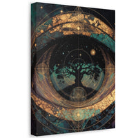 Mystic Eye Tree of Life Stretched Canvas