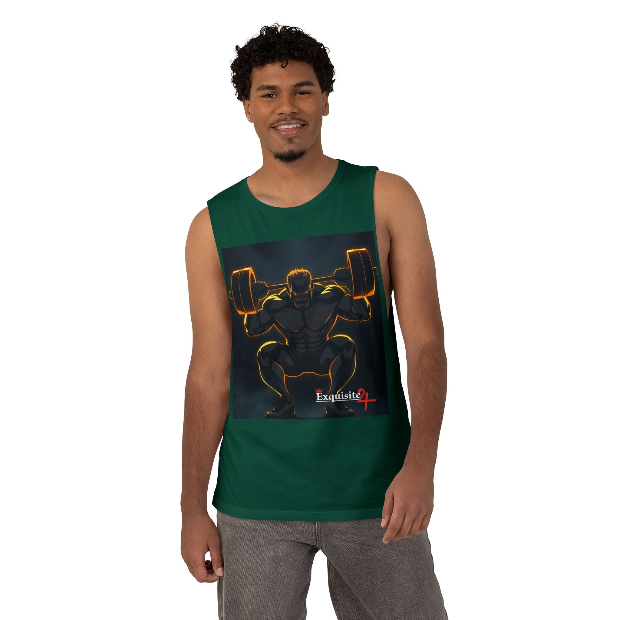 'Champions Are Made in the Gym' Weightlifting Graphic Tank
