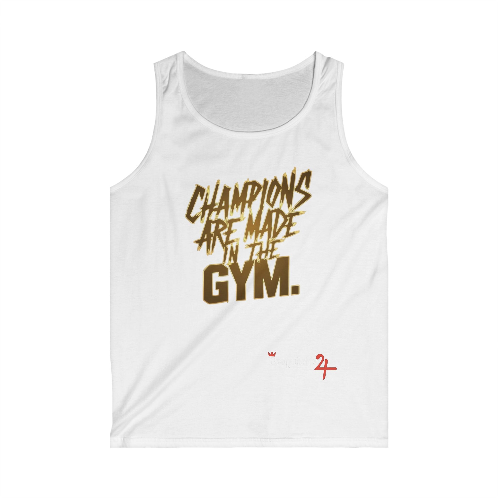 "Champions Are Made in the Gym" Motivational Workout Tank