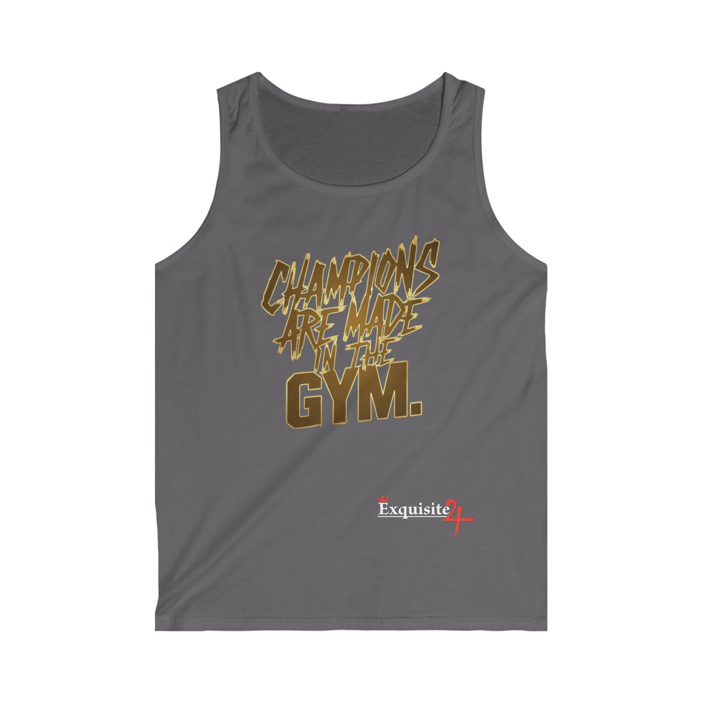 "Champions Are Made in the Gym" Motivational Workout Tank