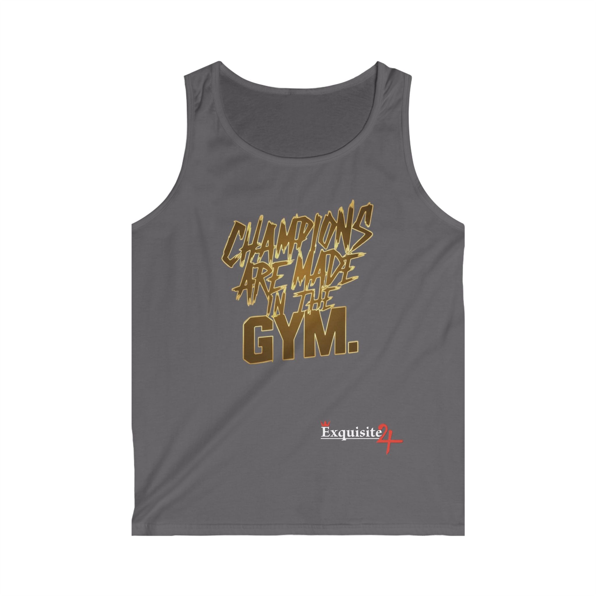 "Champions Are Made in the Gym" Motivational Workout Tank