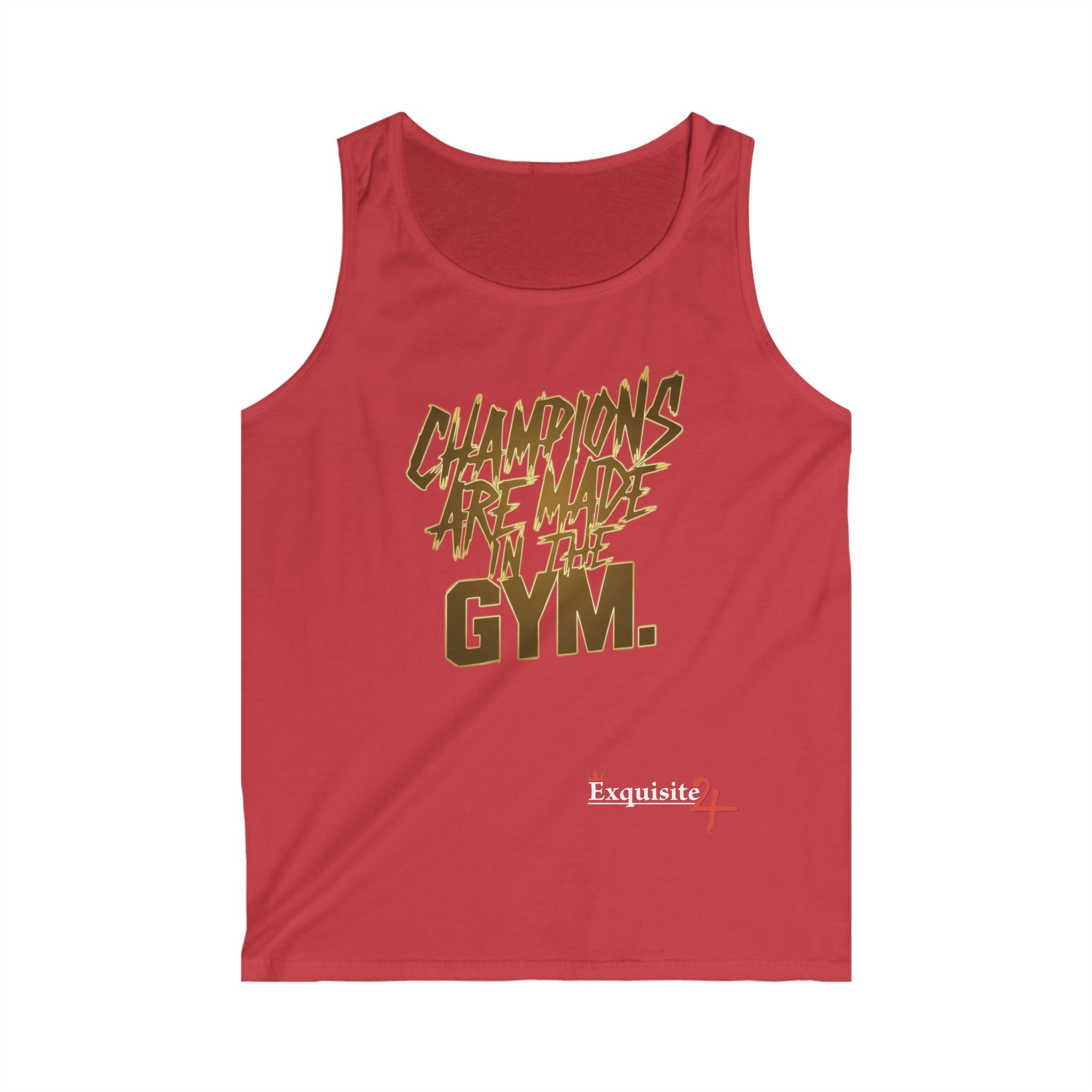 "Champions Are Made in the Gym" Motivational Workout Tank