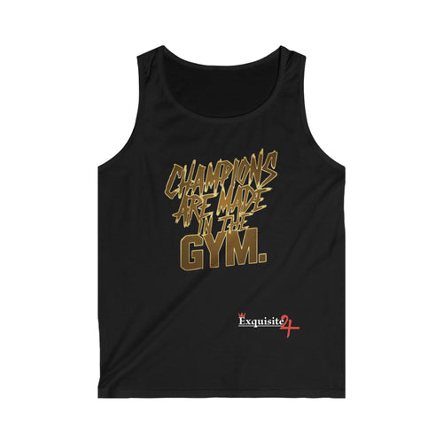 "Champions Are Made in the Gym" Motivational Workout Tank