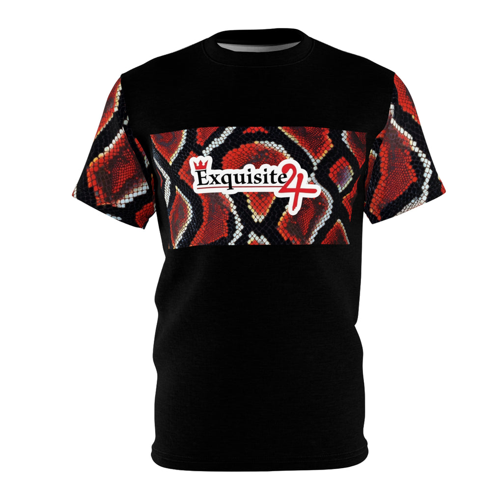 Exquisite 24 Red Snake Print Tee