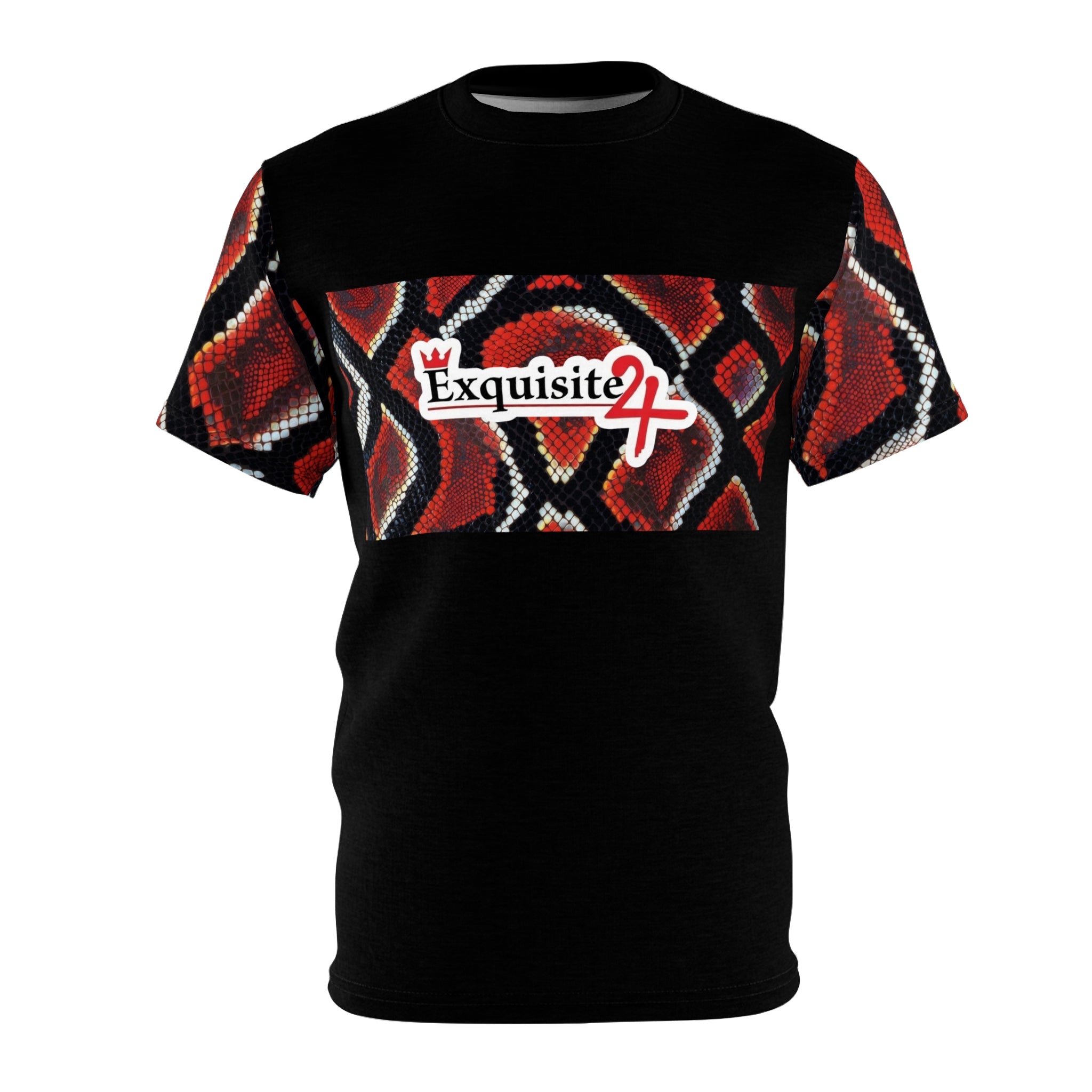 Exquisite 24 Red Snake Print Tee
