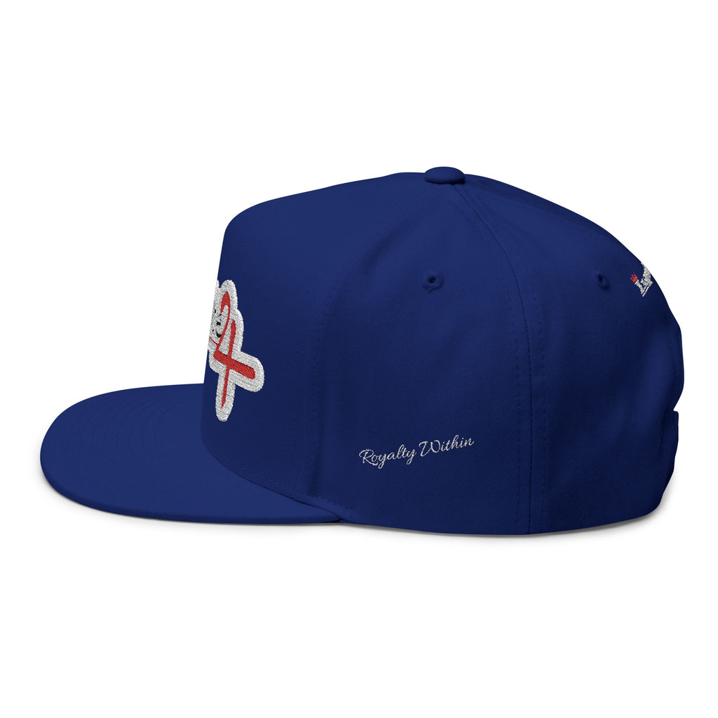 Classic Exquisite 24 Embroidered Flat Bill Cap