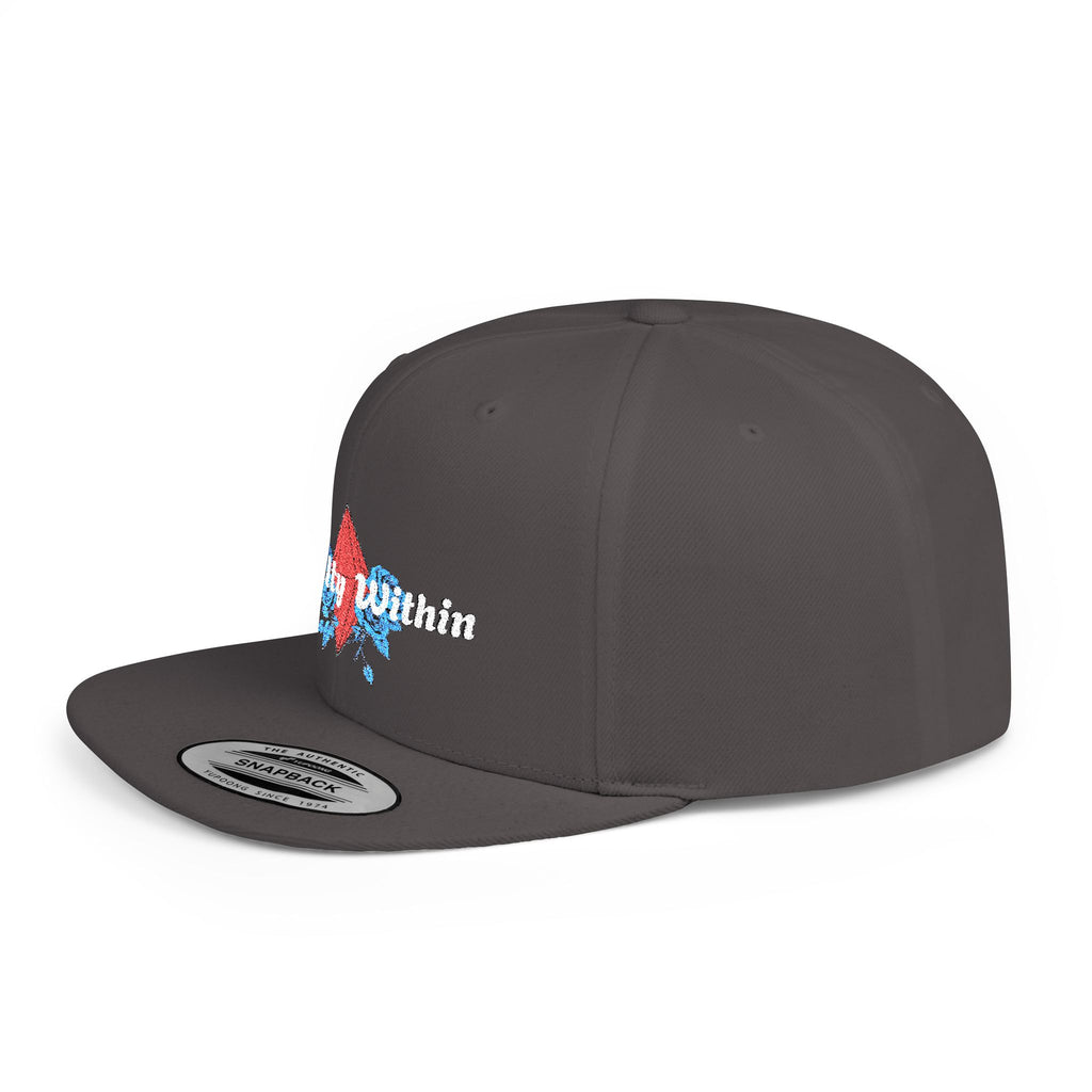 'Royalty Within' Embroidered Flat Bill Snapback Cap