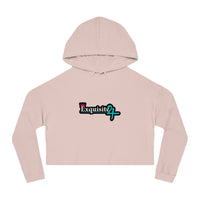 Cropped Hoodie — Exquisite 24 Pink Masked Character Graphic
