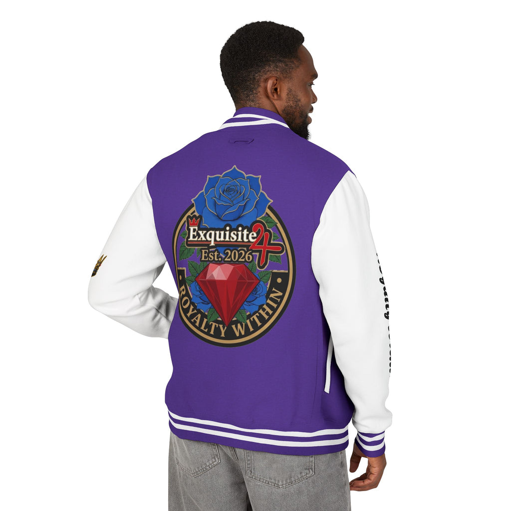 Exquisite 24 Royalty Within Emblem Varsity Jacket