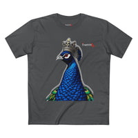 Crowned Blue Peacock Graphic Tee