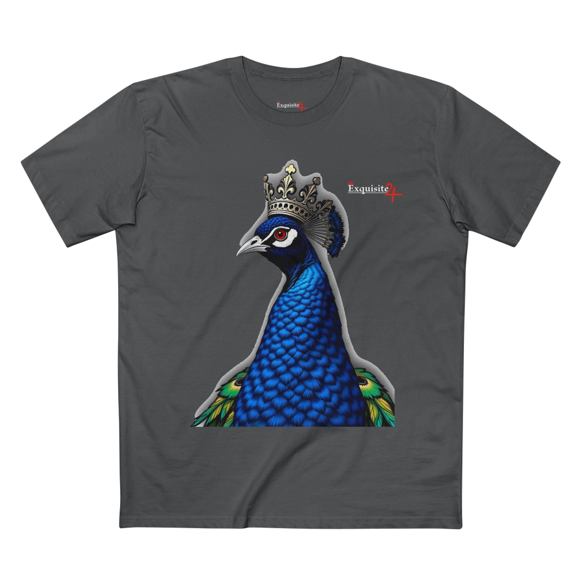 Crowned Blue Peacock Graphic Tee