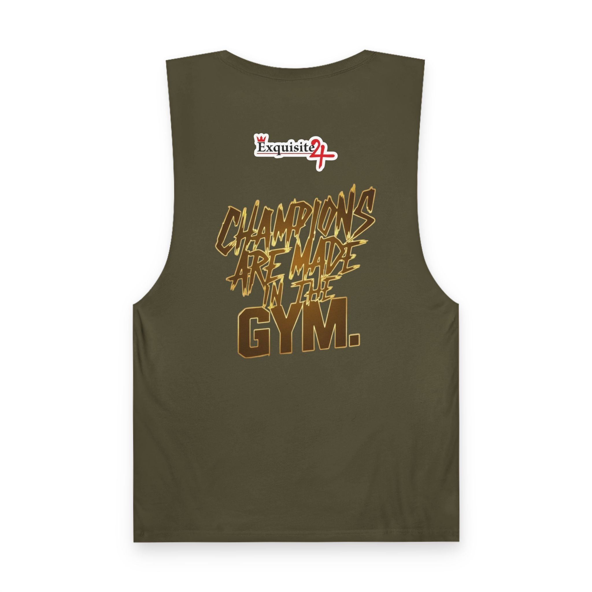 'Champions Are Made in the Gym' Weightlifting Graphic Tank