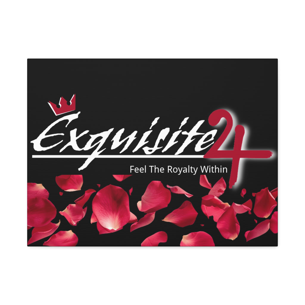 Exquisite 24 Rose Petals Stretched Canvas