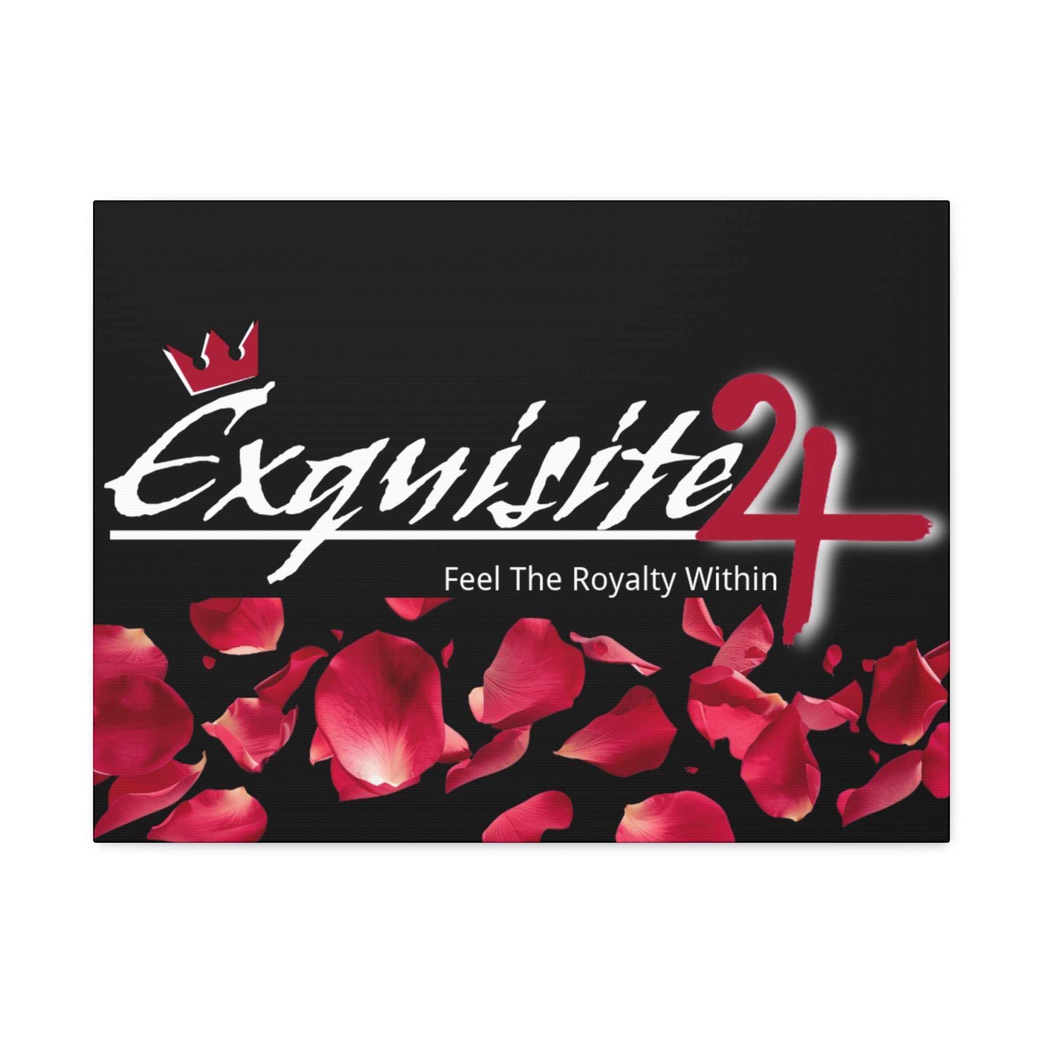 Exquisite 24 Rose Petals Stretched Canvas