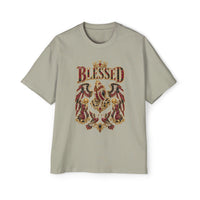 Paisley "BLESSED" Oversized Graphic Tee