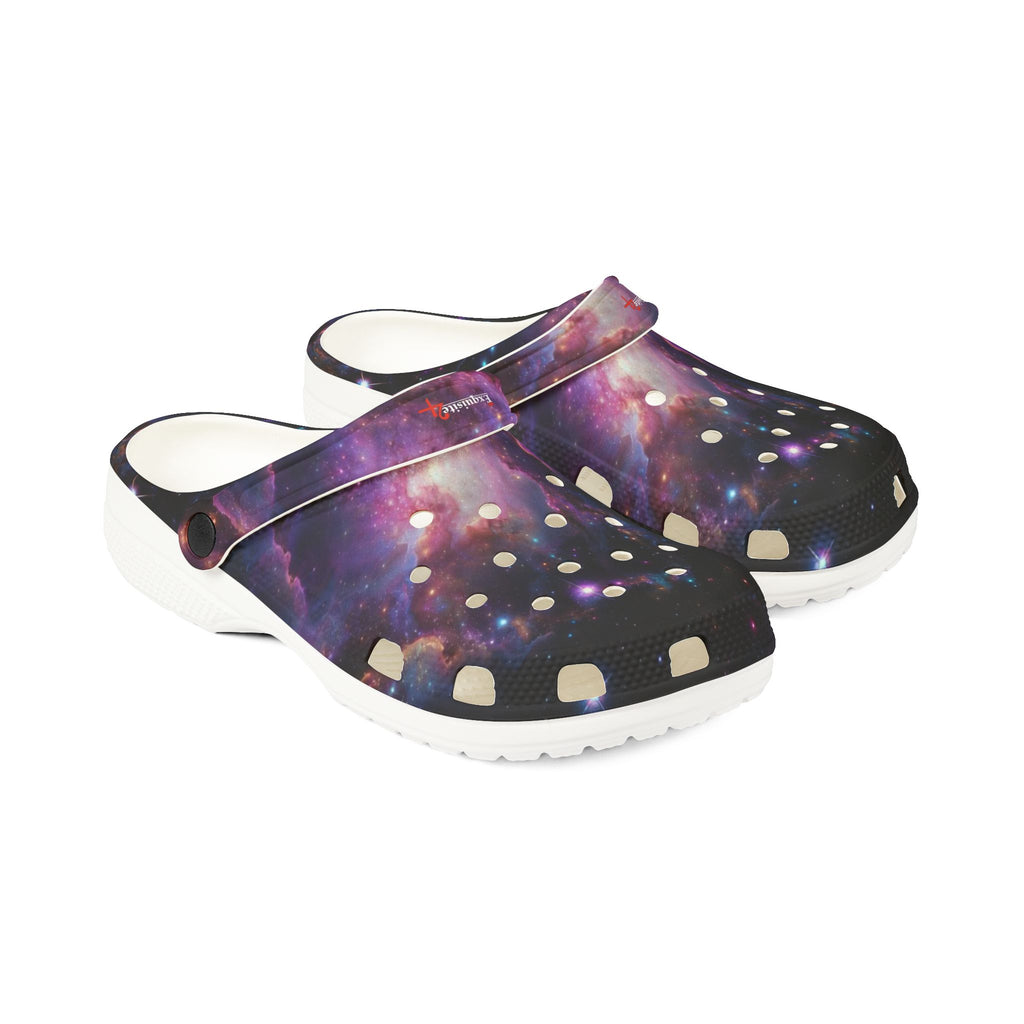 Galaxy Print Clogs — EVA Foam Rubber Slip-On Shoes