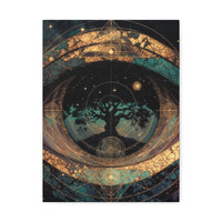 Mystic Eye Tree of Life Stretched Canvas
