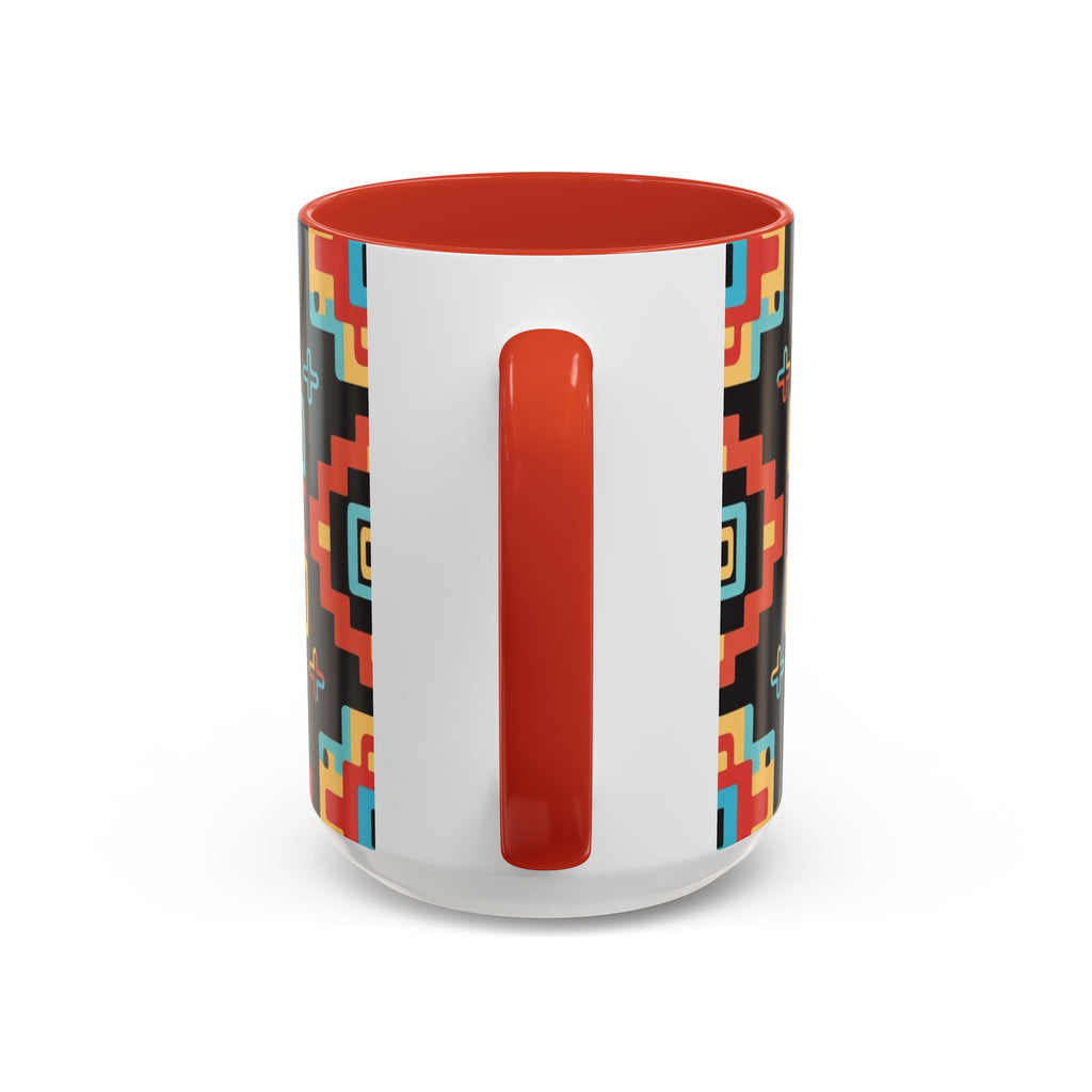 Colorful Geometric Aztec Pattern Coffee Cup