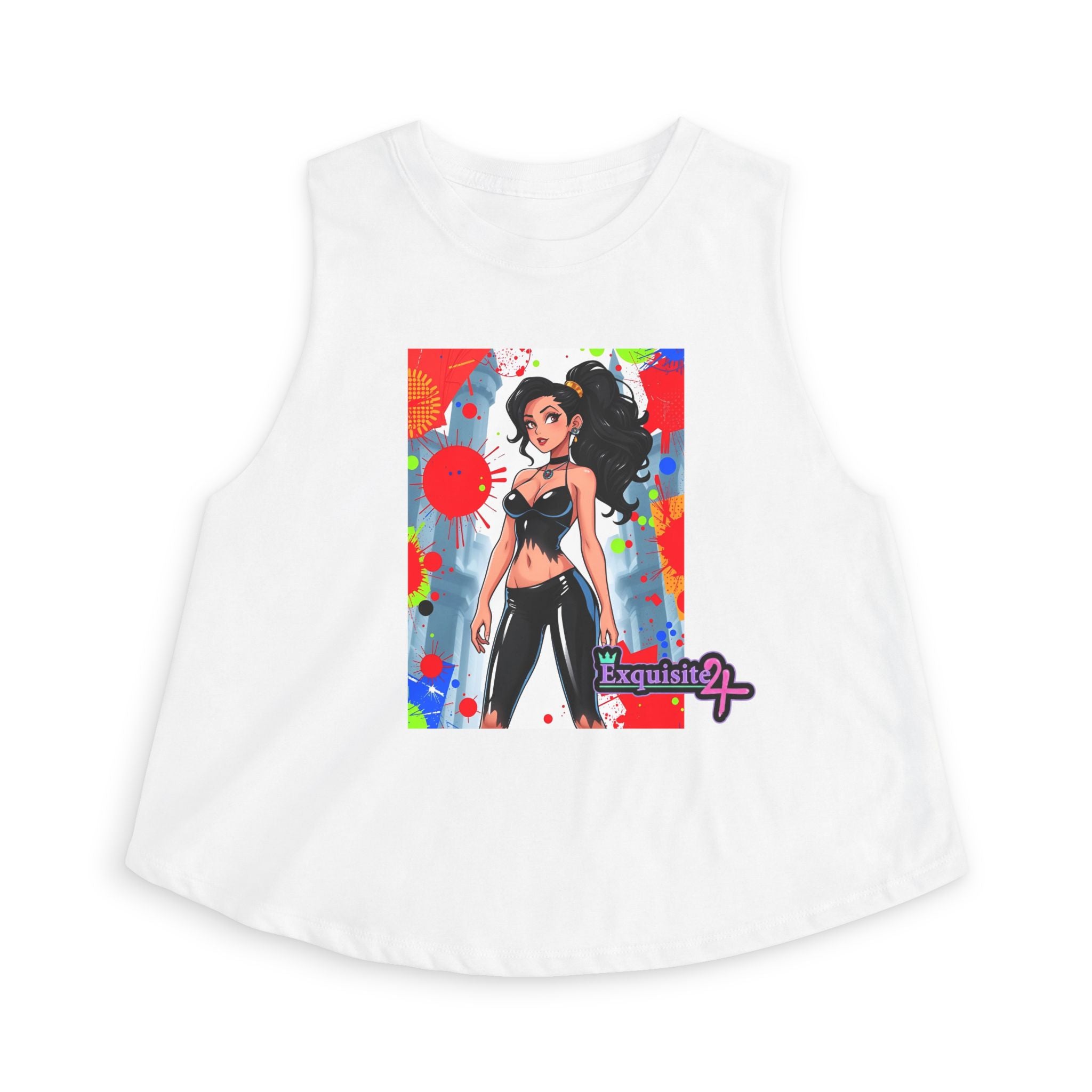 Anime Streetwear Crop Top — Bold Pop Art Girl Graphic