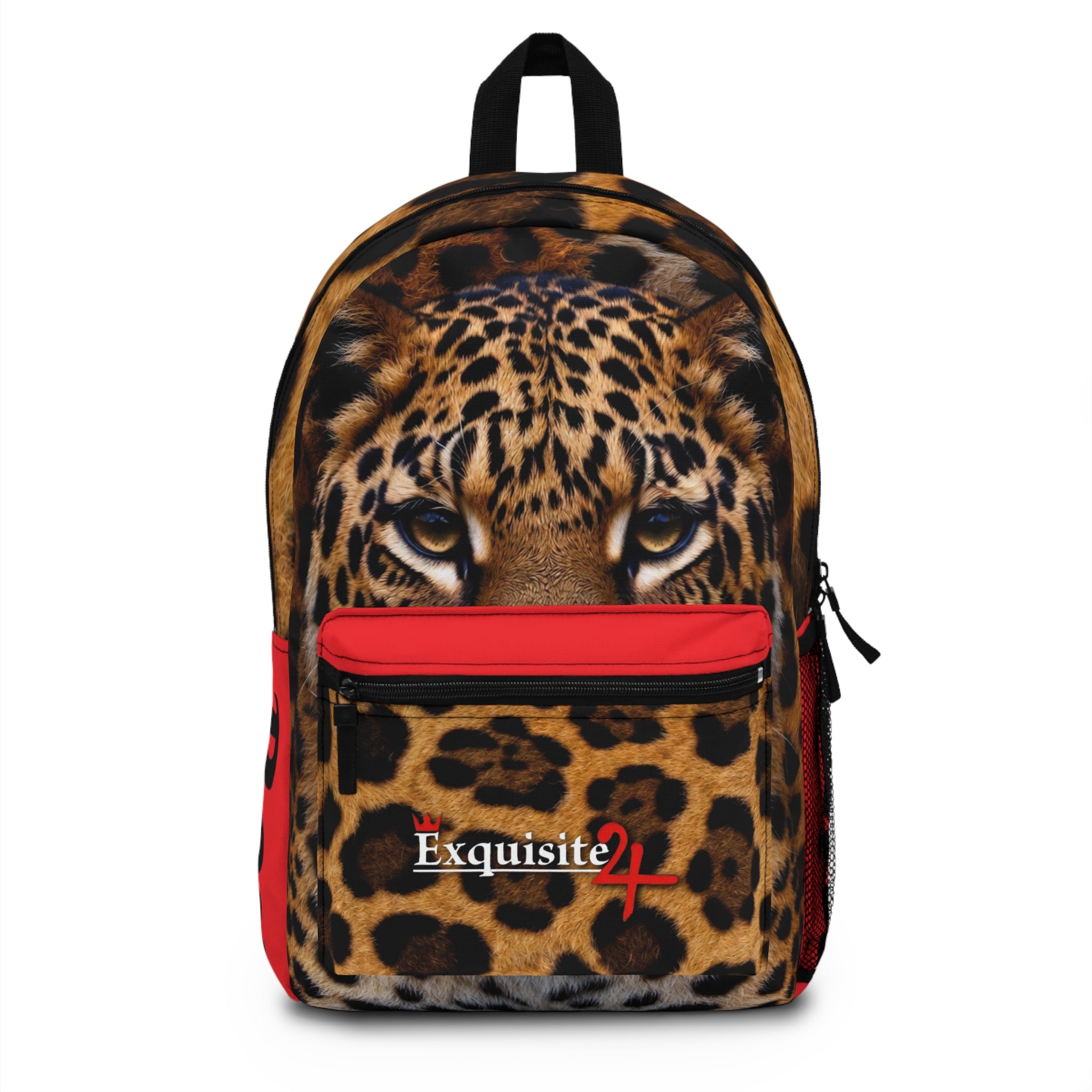 Exquisite 24 Leopard Gaze Backpack — Bold Animal Print School & Travel Bag