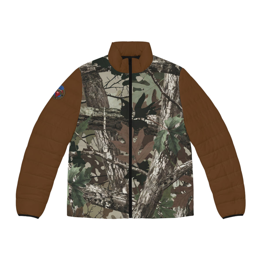 Camo Puffer Jacket — Men's Realtree-Inspired Outdoor Winter Coat
