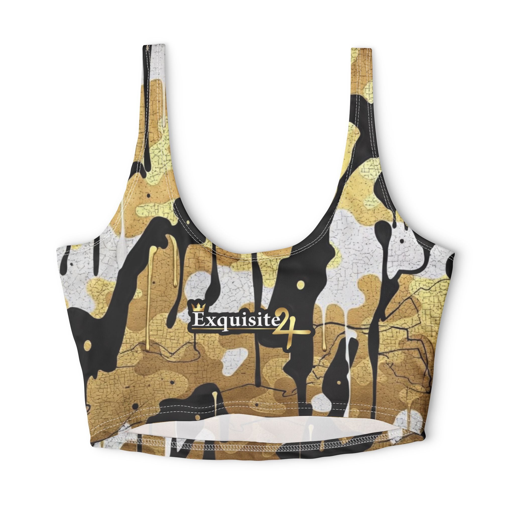 Gold Camo 'Exquisite 24' Sports Bra