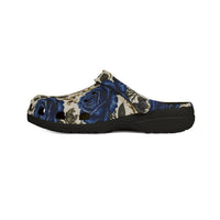 Blue Rose Pattern EVA Foam Clogs