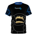 Blue Leopard Gold Grillz Graphic Tee