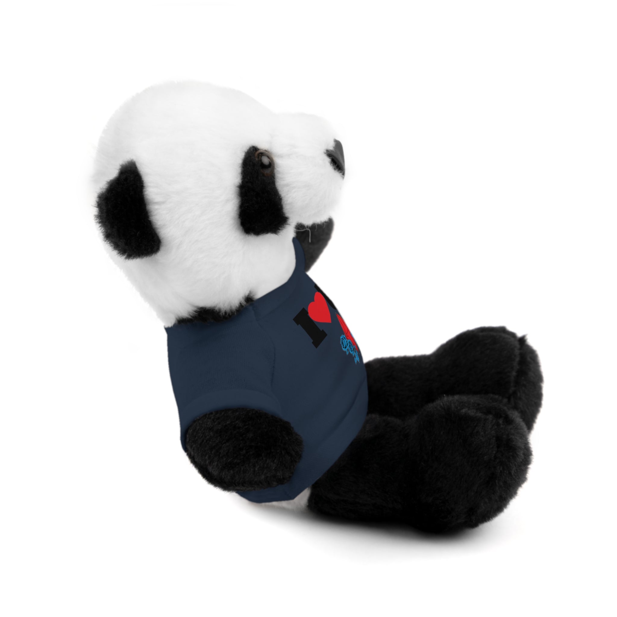 Plush Bear with Branded Tee – Red Diamond and Blue Roses Teddy