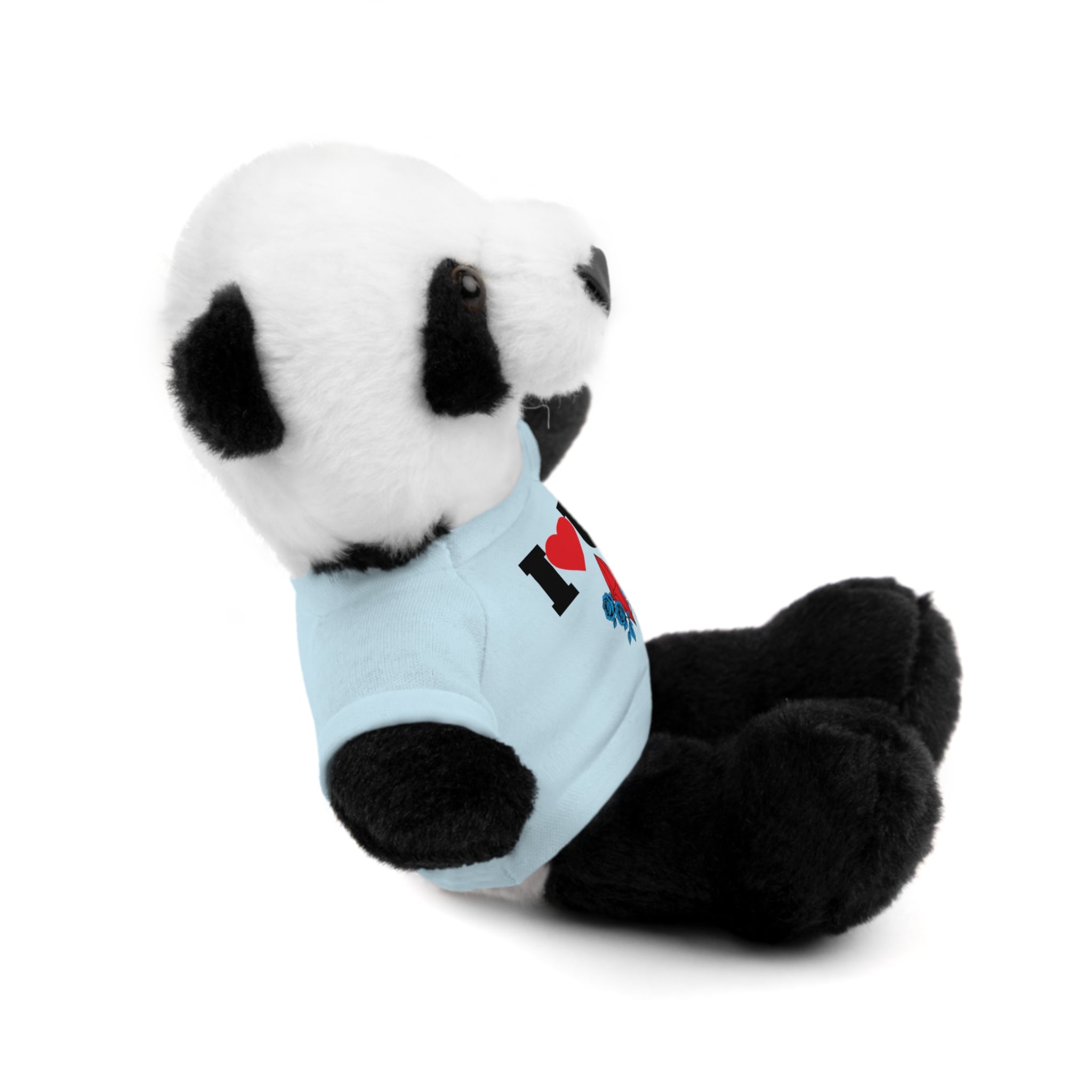 Plush Bear with Branded Tee – Red Diamond and Blue Roses Teddy
