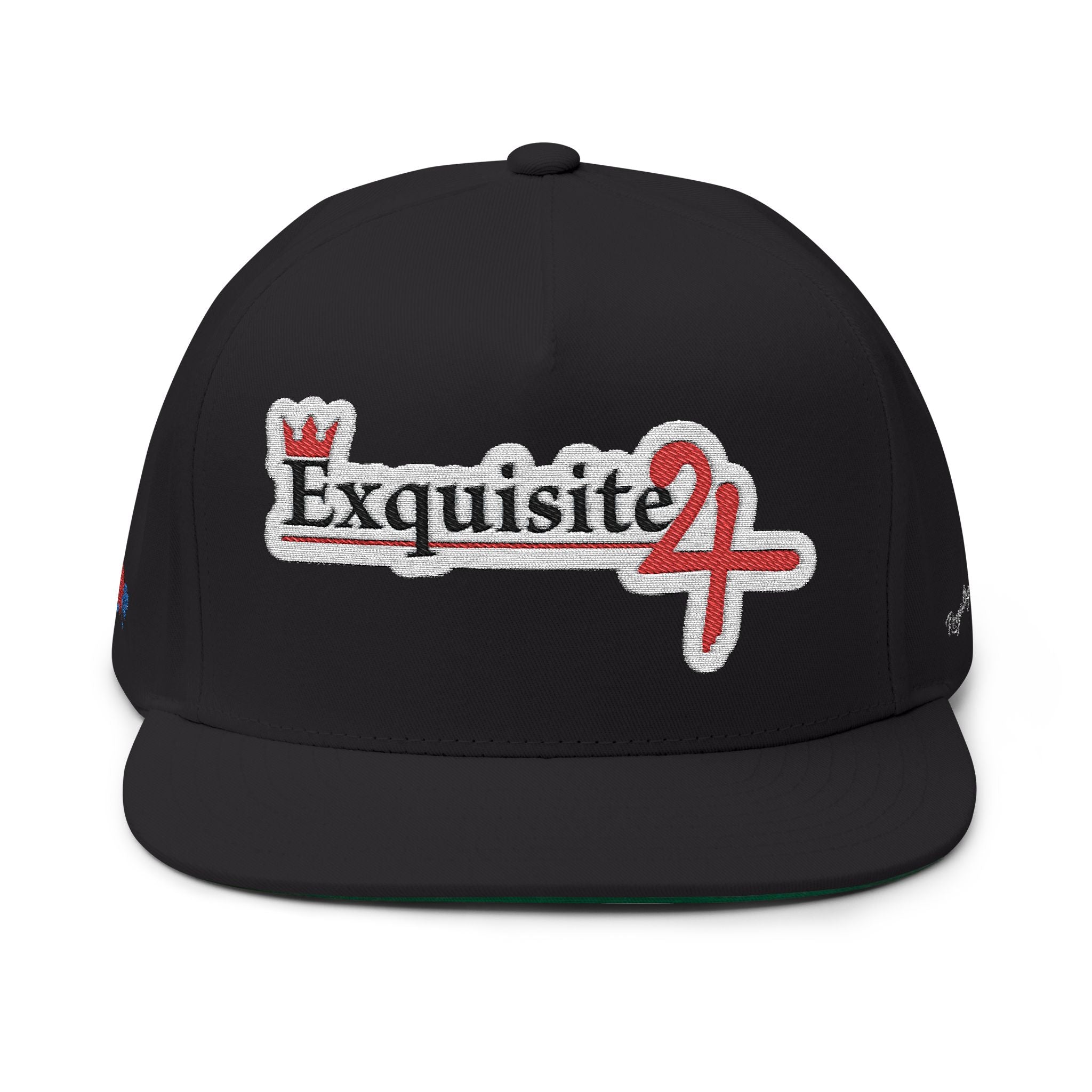 Classic Exquisite 24 Embroidered Flat Bill Cap