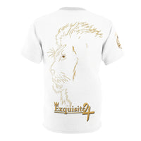 Gold Minimalist Lion Profile Tee