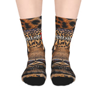 Exquisite 24 Leopard Print Mid-Length Socks