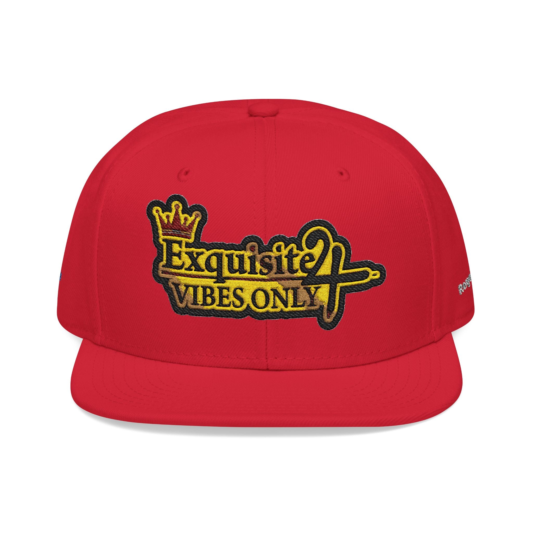 Exquisite 24 VIBES ONLY Embroidered Snapback Hat — Vintage Script Logo Streetwear Cap