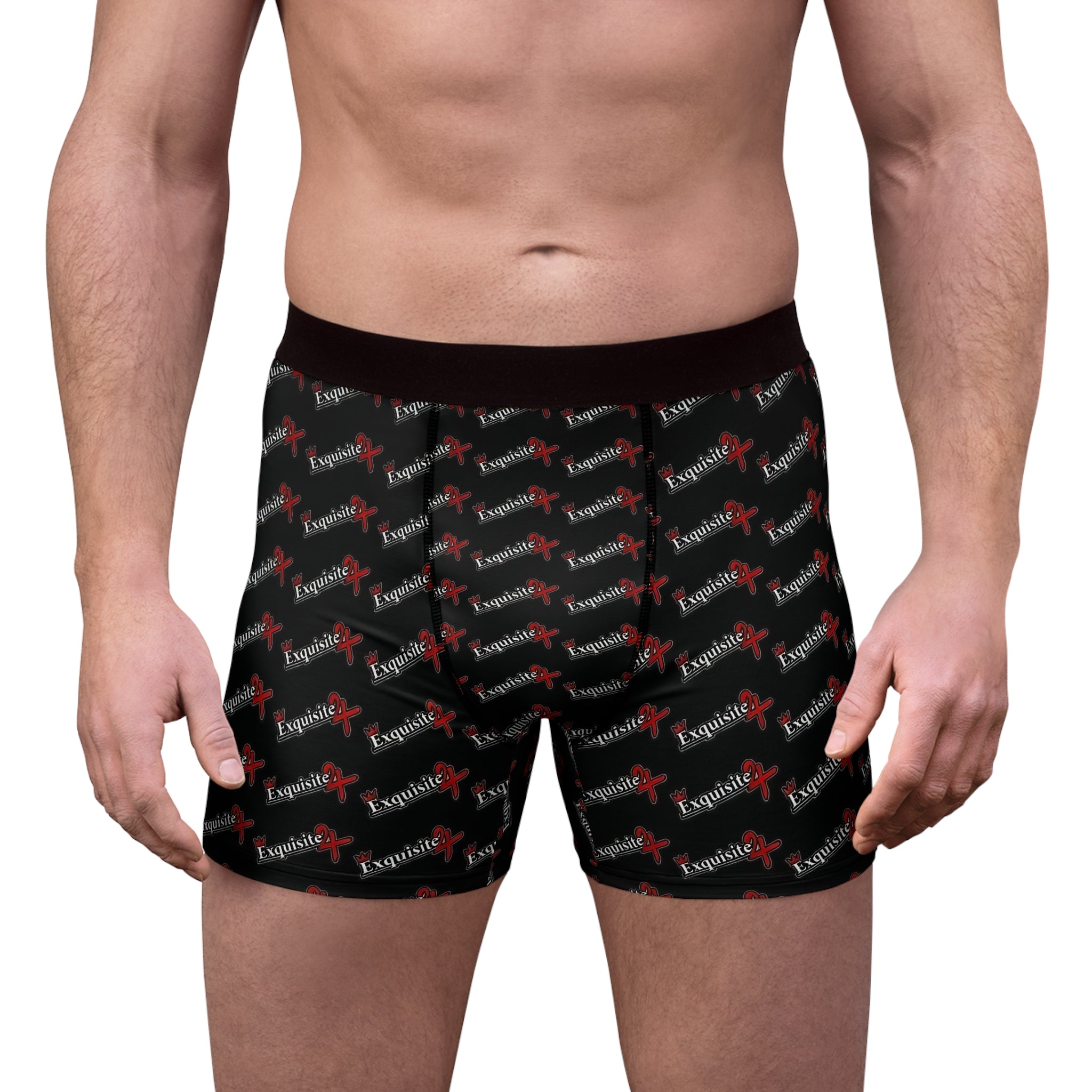Black 'Exquisite 24' All-Over Print Boxer Briefs