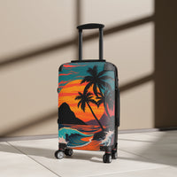 Tropical Beach Sunset Suitcase