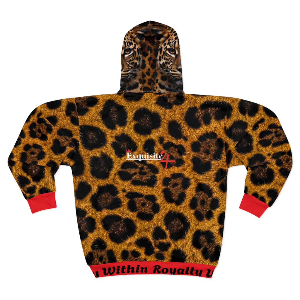 Leopard Print Exquisite 24 Zip Hoodie