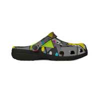 Neon Abstract EVA Foam Clogs