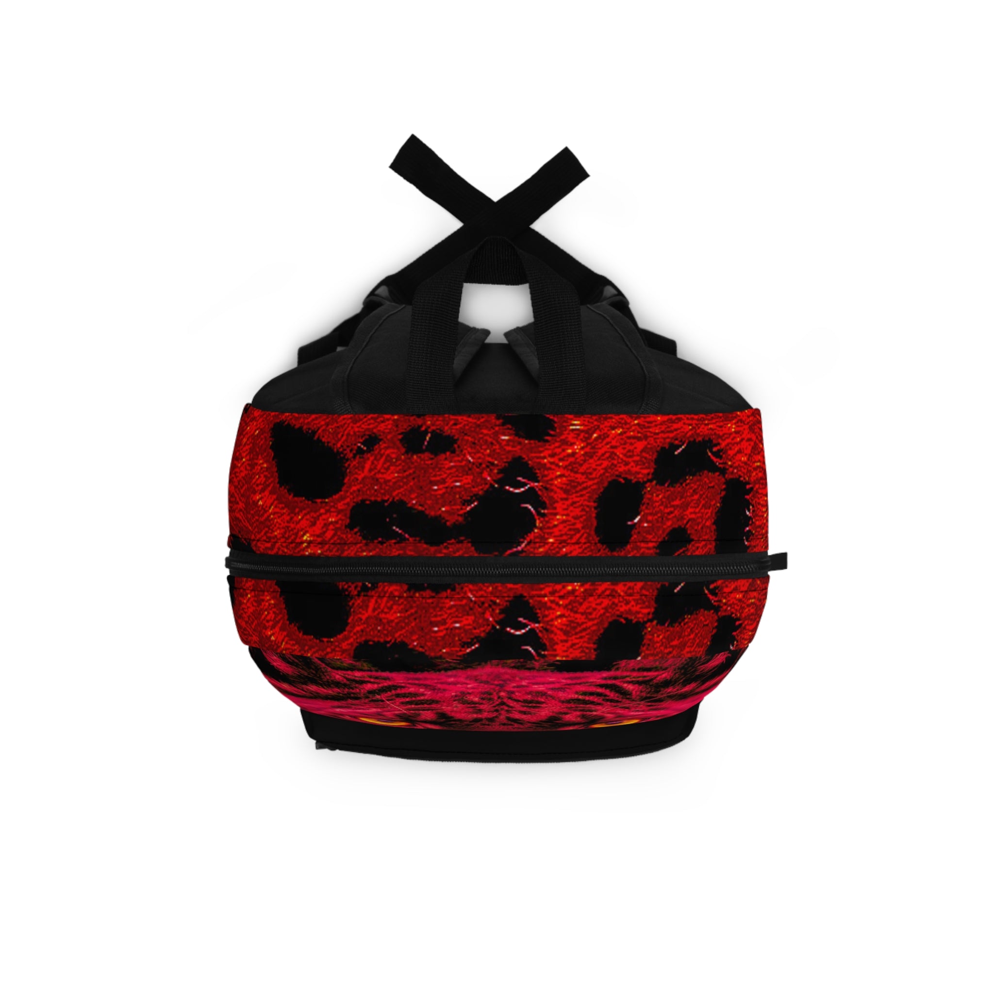 Red Leopard Eyes Backpack – 'Exquisite 24' Graphic School & Travel Bag